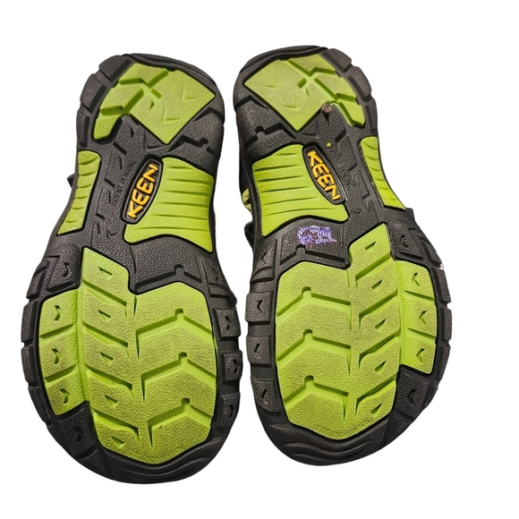 Keen‎ Newport Hybrid Sandals velcro closure black lime green little boy's size 2 - Picture 6 of 11